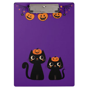 Halloween/Herbst/Herbst/Kürbis/Katze Klemmbrett