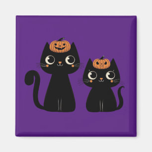 Halloween/Herbst/Herbst/Kürbis/Katze Magnet