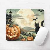 Halloween/Herbst/Herbst/Kürbis/Katze Mousepad (Mit Mouse)