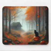 Halloween/Herbst/Herbst/Kürbis/Katze Mousepad (Vorne)