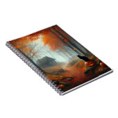 Halloween/Herbst/Herbst/Kürbis/Katze Notizblock (Rechte Seite)