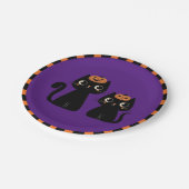 Halloween/Herbst/Herbst/Kürbis/Katze Pappteller (Schrägansicht)