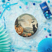 Halloween/Herbst/Herbst/Kürbis/Katze Pappteller (Party)