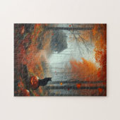 Halloween/Herbst/Herbst/Kürbis/Katze Puzzle (Horizontal)