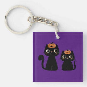 Halloween/Herbst/Herbst/Kürbis/Katze Schlüsselanhänger