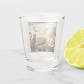 Halloween/Herbst/Herbst/Kürbis/Katze Schnapsglas (Rückseite)
