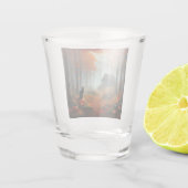 Halloween/Herbst/Herbst/Kürbis/Katze Schnapsglas (Rückseite)