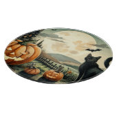 Halloween/Herbst/Herbst/Kürbis/Katze Schneidebrett (Ecke)