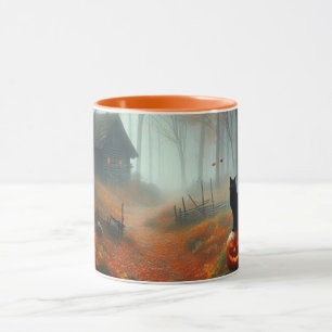 Halloween/Herbst/Herbst/Kürbis/Katze Tasse