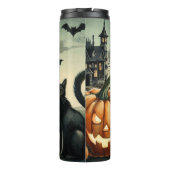 Halloween/Herbst/Herbst/Kürbis/Katze Thermosbecher (Rückseite)