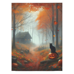 Halloween/Herbst/Herbst/Kürbis/Katze Tischdecke