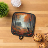 Halloween/Herbst/Herbst/Kürbis/Katze Topflappen (Oben Unten)