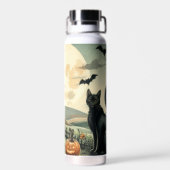 Halloween/Herbst/Herbst/Kürbis/Katze Trinkflasche (Rückseite)