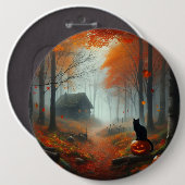 Halloween/Herbst/Herbst/Kürbis/Katzenpapier-Cups Button (Vorne & Hinten)