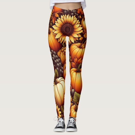 Halloween/Herbst/Herbst/Kürbis Leggings (Vorderseite)