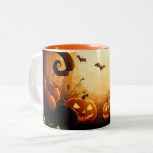 Halloween/Herbst/Herbst/Kürbis Zweifarbige Tasse (Vorderseite Links)