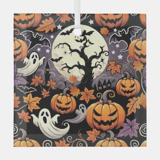 Halloween/Herbst/Herbst Ornament Aus Glas (Vorderseite)