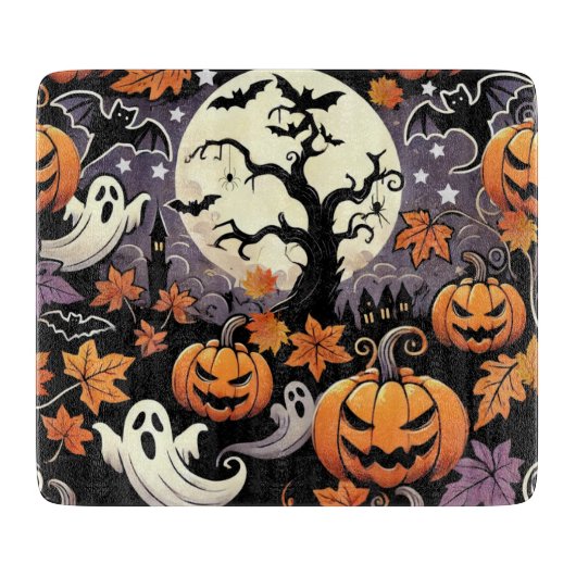 Halloween/Herbst/Herbst Schneidebrett (Vorderseite)