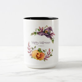 Halloween Herbst-Jahrgänge Zwei-Tone-Tasse Zweifarbige Tasse