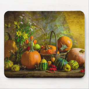 Halloween Herbst Kürbis Einstellung Tisch Mousepad