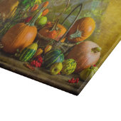 Halloween Herbst Kürbis Tischdekoration Schneidebrett (Ecke)