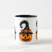 Halloween-/Herbst-Kürbislaterne-Tasse Tasse (Zentrum)