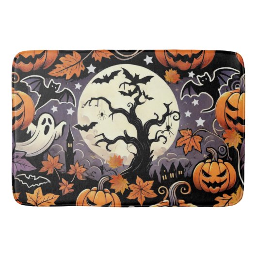 Halloween/Herbst/Spätherbst Badematte (Vorderseite)