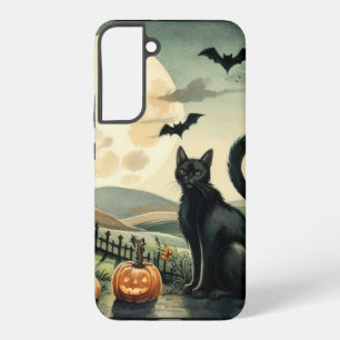 Halloween/Herbst/Spätherbst/Kürbis/Katze Samsung Galaxy Hülle