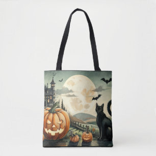 Halloween/Herbst/Spätherbst/Kürbis/Katze Tasche