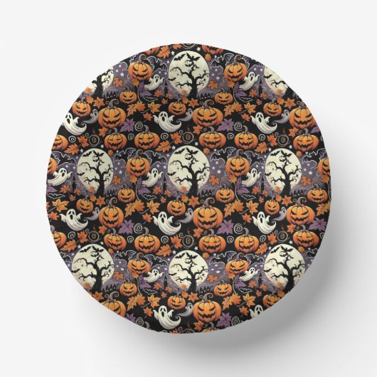 Halloween/Herbst/Spätherbst Pappteller (Vorderseite)