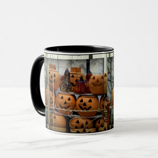 Halloween/Herbst Tasse für Getränke - Kürbis (Vorderseite Links)