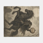 Halloween/Herbst: Vintag/gotisch Fleecedecke (Vorderseite (Horizontal))