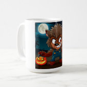 Halloween/Herbst/Werwolf/Cartoon Kaffeetasse (Vorderseite Links)