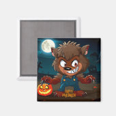 Halloween/Herbst/Werwolf/Cartoon Magnet (Vorderseite/Rückseite)