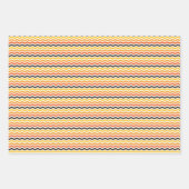 Halloween Herbst Zickzack Herbstfarben Geschenkpapier Set (Vorderseite 2)