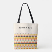 Halloween Herbst Zickzack Herbstfarben Name Tasche (Rückseite)