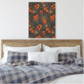 Halloween-Herbstblätter Leinwanddruck (Insitu (Schlafzimmer))