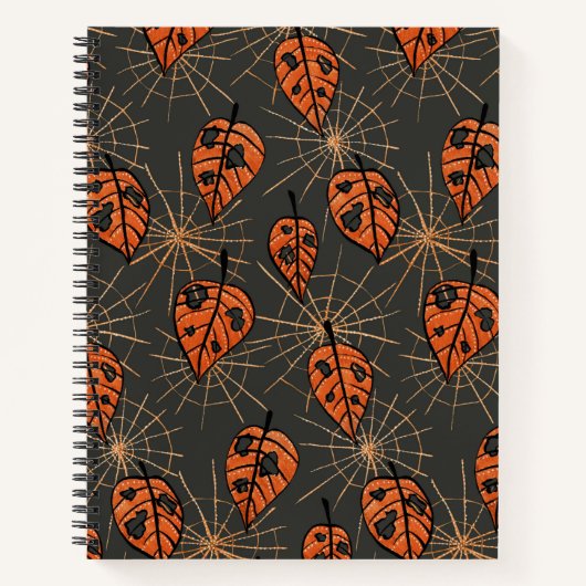 Halloween-Herbstblätter Notizblock (Vorderseite)