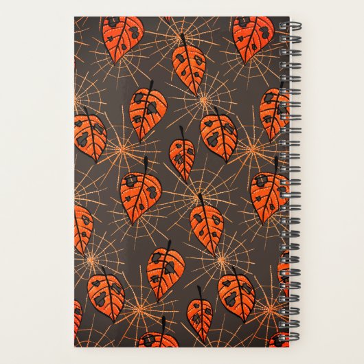 Halloween-Herbstblätter Planer (Rückseite)