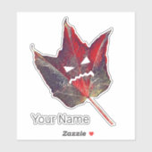 Halloween-Herbstblätterblättriger Erntedank Aufkleber (Blatt)