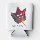 Halloween-Herbstblätterblättriger Erntedank Dosenkühler (Vorderseite)