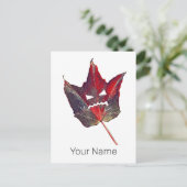 Halloween-Herbstblätterblättriger Erntedank Feiertagspostkarte (Stehend Vorderseite)