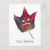 Halloween-Herbstblätterblättriger Erntedank Feiertagspostkarte (Vorderseite)