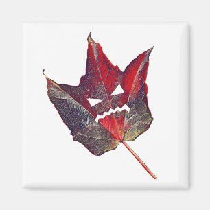 Halloween-Herbstblätterblättriger Erntedank Magnet