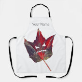 Halloween-Herbstblätterblättriger Erntedank Schürze (Vorderseite)