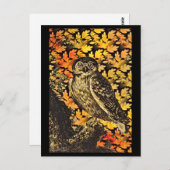 Halloween-Herbstblättern Postkarte (Vorne/Hinten)