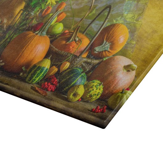 Halloween Herbstfallen Schneidebrett (Ecke)