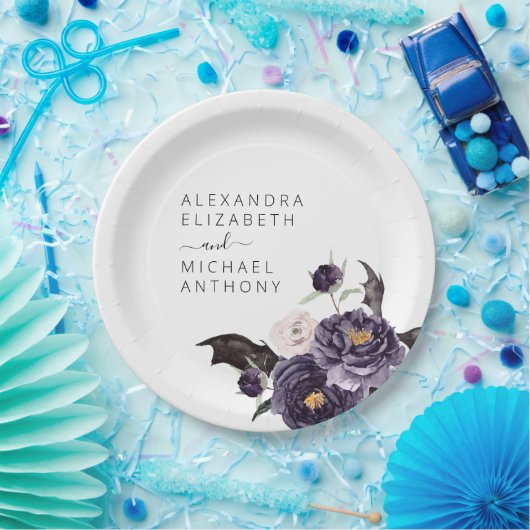 Halloween-Herbstherbst Lila Pappteller (Party)