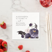 Halloween-Herbstherbst Lila Serviette (Beispiel)