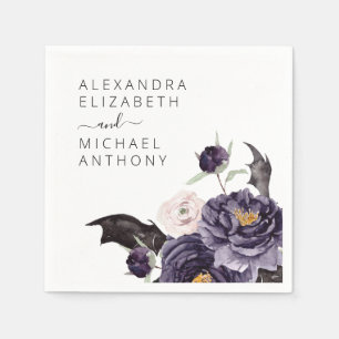 Halloween-Herbstherbst Lila Serviette